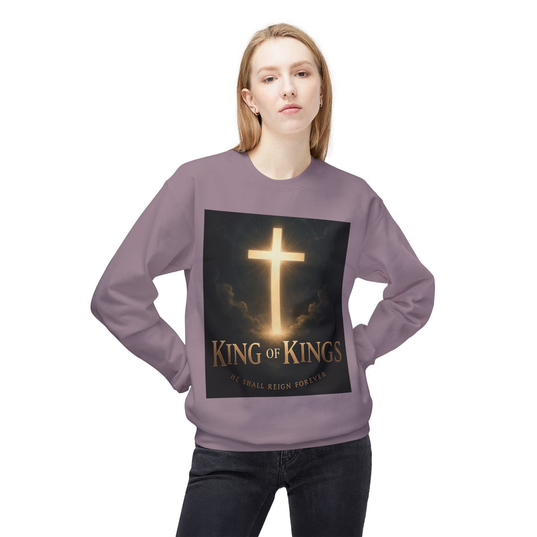 Christian Crewneck Sweatshirt - "King of Kings / Lord of Lords" Religious Pullover