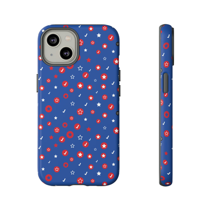 Checks and Stars Tough Phone Case