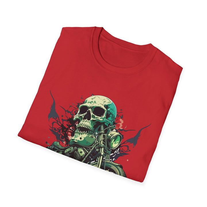 Vintage Skull Biker Unisex Softstyle T-Shirt