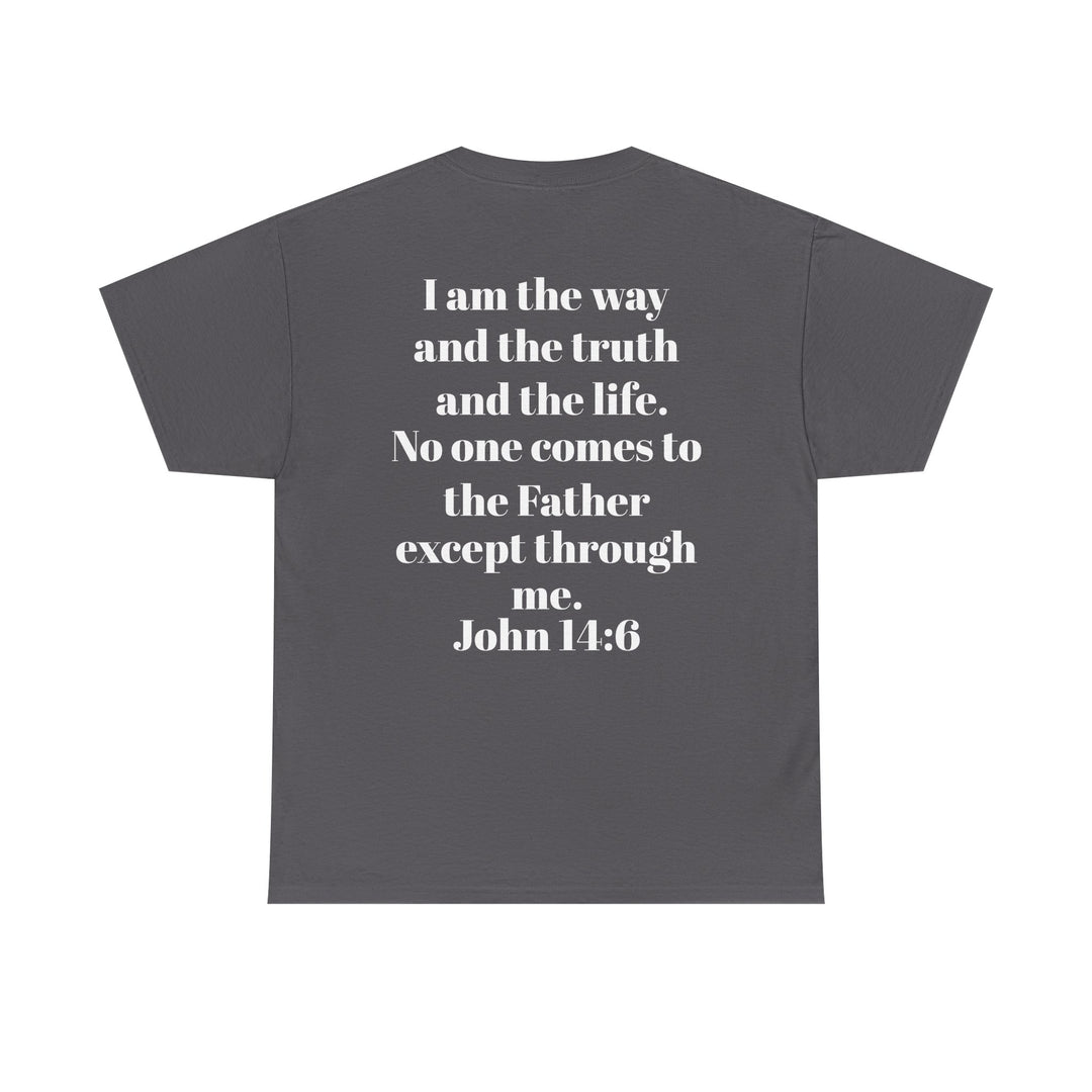 Protectors of the Word Christian T-Shirt No Sleeve Design — 'Victory' Knight Design with John 14:6 Scripture