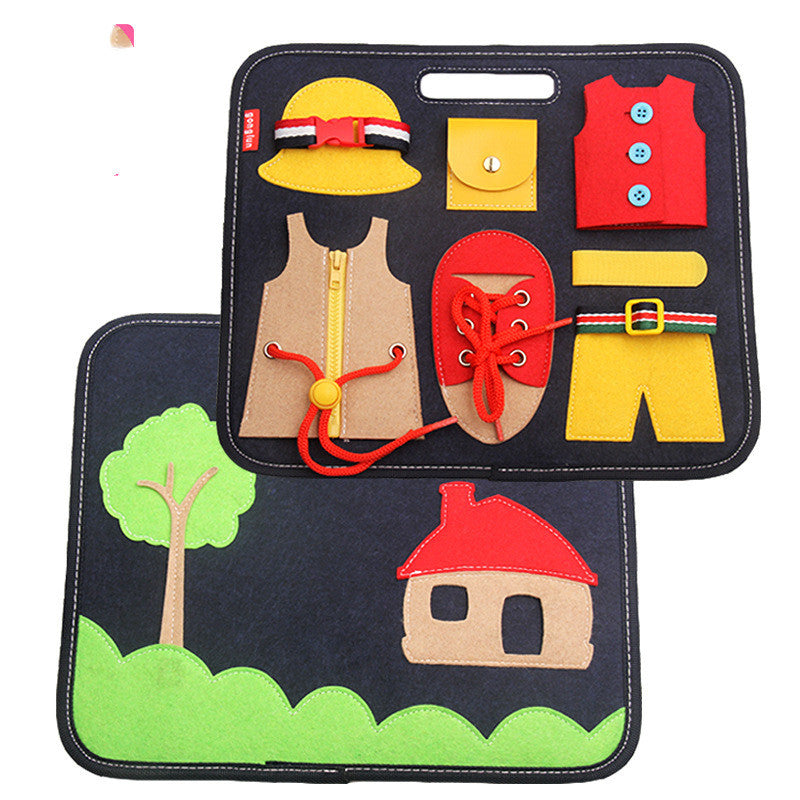 Busy Board Montessori Early Educational Toy Learning Activity Board for Toddlers