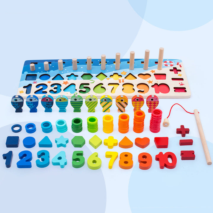 3D Alphabet and Number Puzzle – Wooden Educational Toy for Toddlers