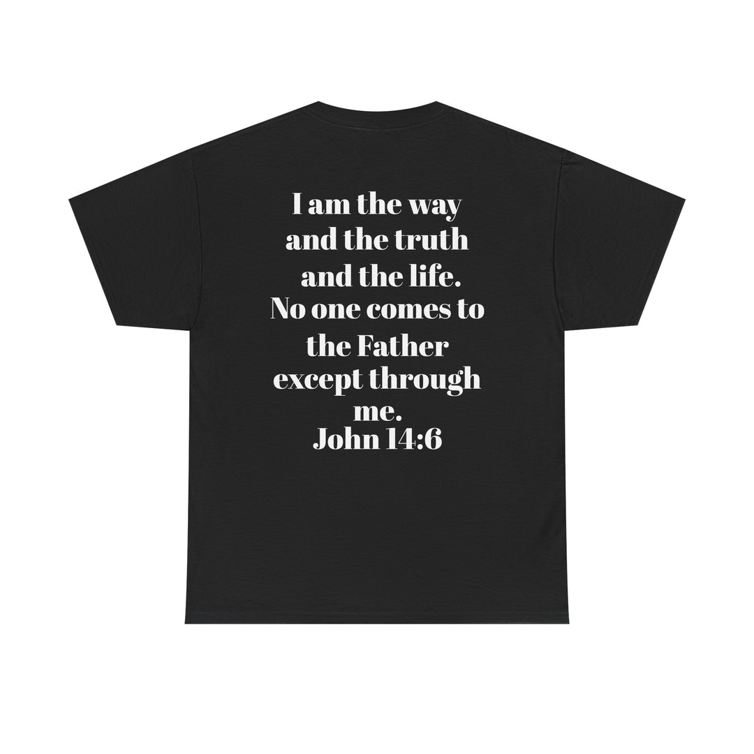 Protectors of the Word Christian T-Shirt No Sleeve Design — 'Victory' Knight Design with John 14:6 Scripture