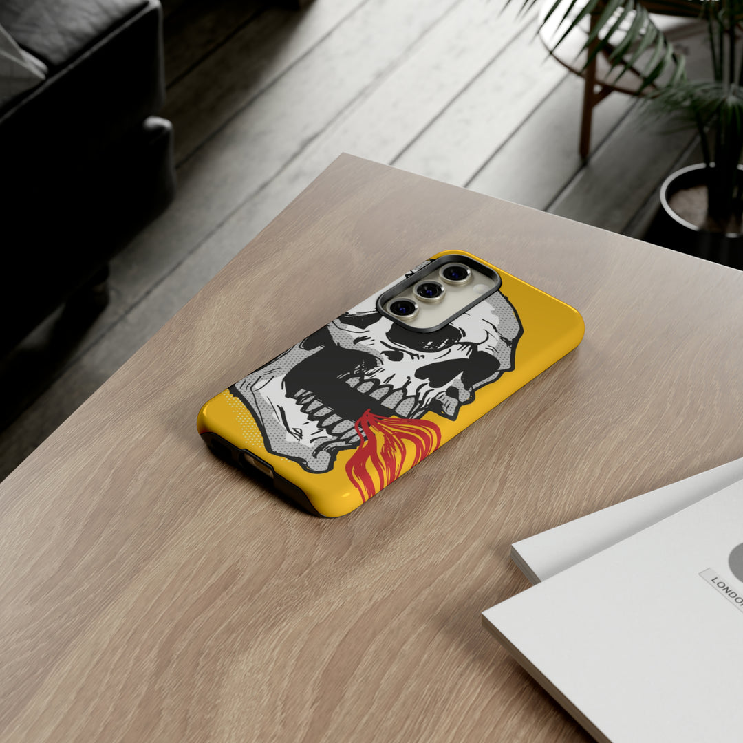 Skull Fire Tough Phone Case