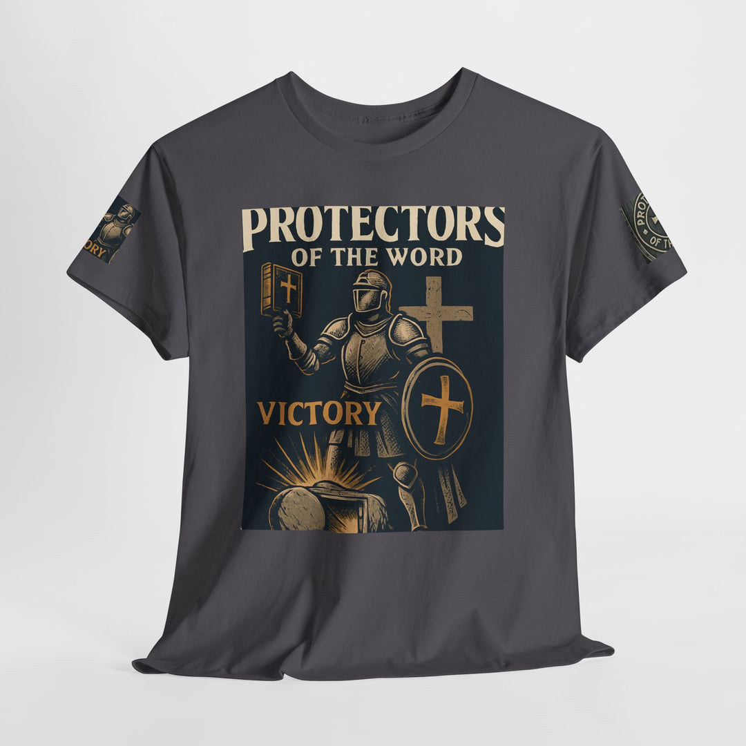 Protectors of the Word Premium Christian T-Shirt — 'Victory' Knight Design with John 14:6 Scripture