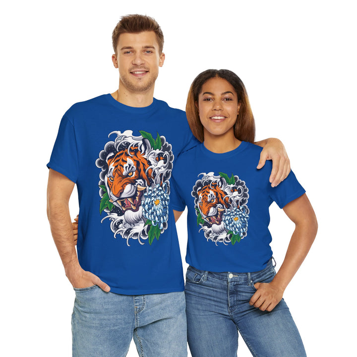 Japanese Style Tiger Unisex Heavy Cotton Tee