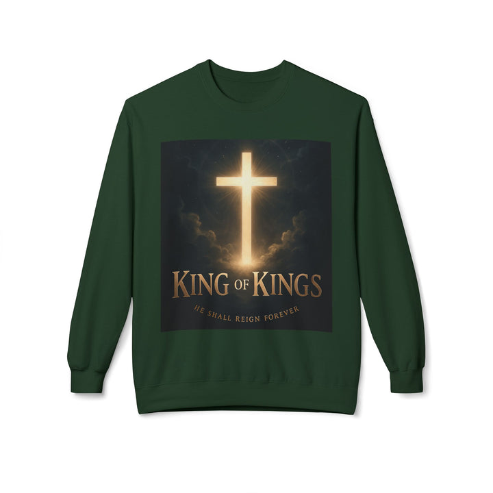 Christian Crewneck Sweatshirt - "King of Kings / Lord of Lords" Religious Pullover