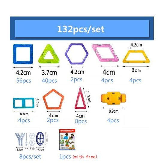 Set of colorful geometric shape rulers with measurements on a white background.