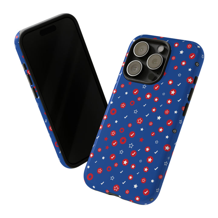 Checks and Stars Tough Phone Case