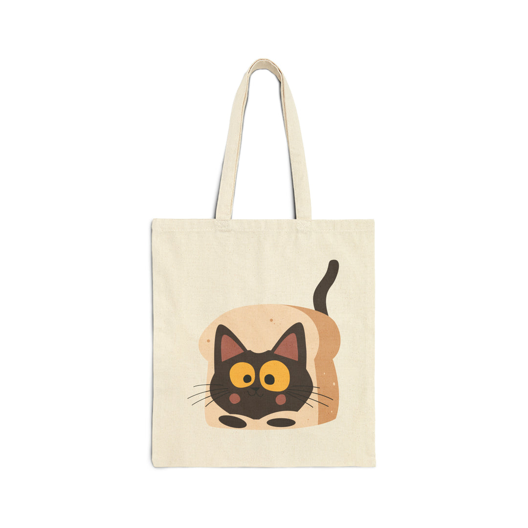 Cat Bread Cotton Canvas Tote Bag