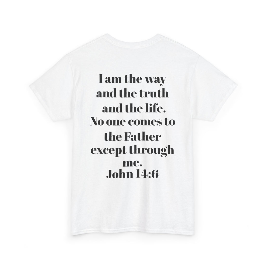 Protectors of the Word Christian T-Shirt No Sleeve Design — 'Victory' Knight Design with John 14:6 Scripture