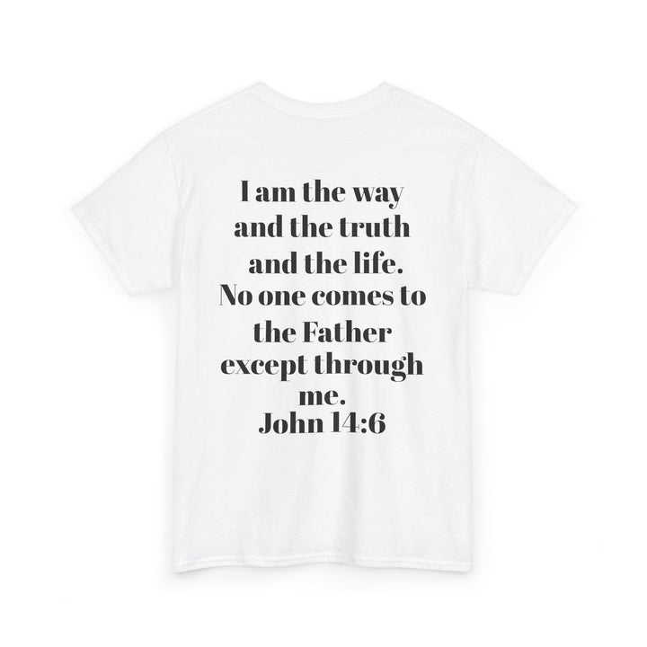 Protectors of the Word Christian T-Shirt No Sleeve Design — 'Victory' Knight Design with John 14:6 Scripture