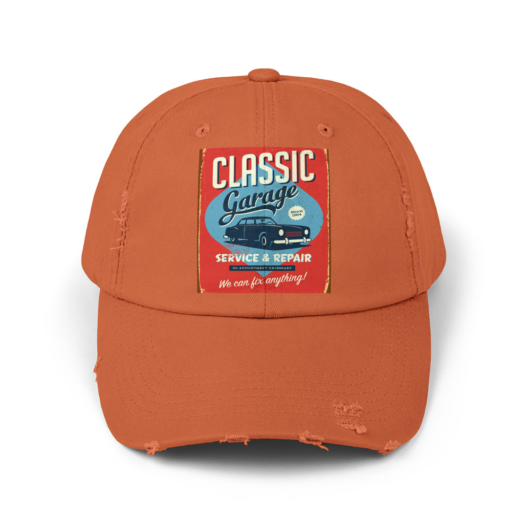 Classic Garage Unisex Distressed Cap