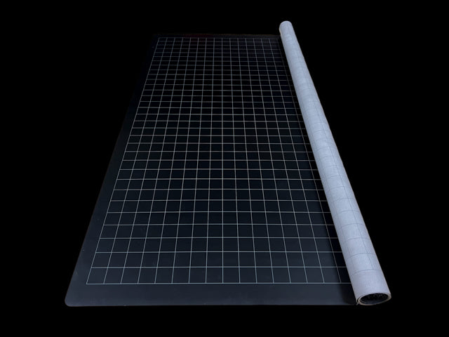 [Preorder] Megamat® 1" Reversible Blue-Green/Black-Grey Squares/Hexes (34½" x 48" Playing Surface) [Multiple Options]