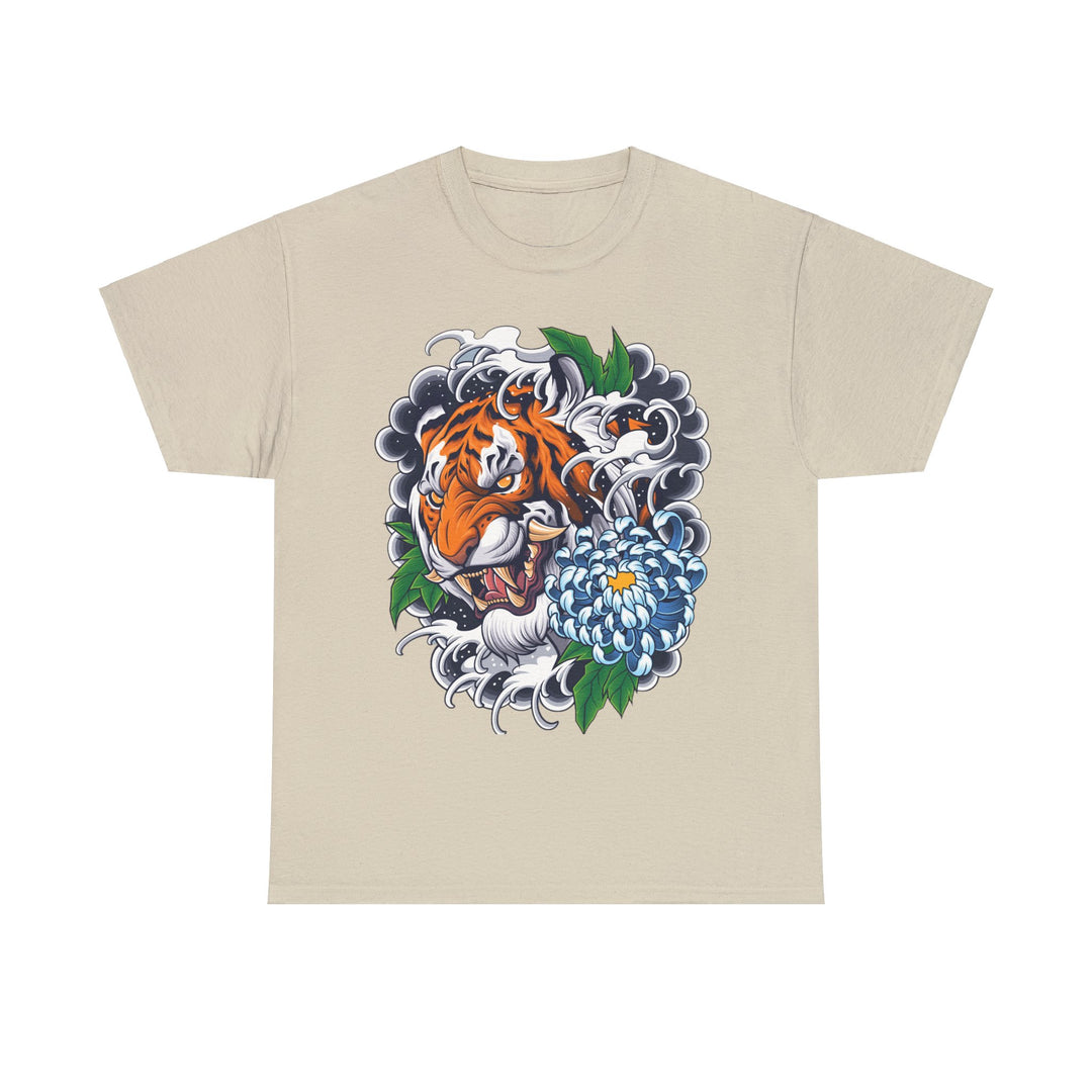 Japanese Style Tiger Unisex Heavy Cotton Tee