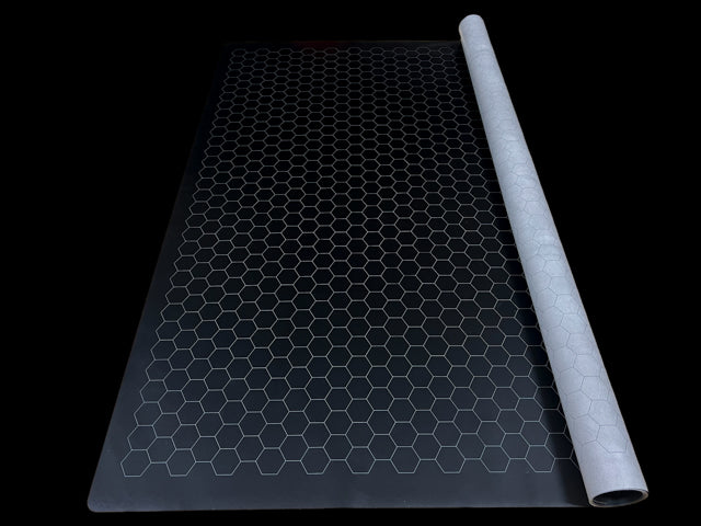 [Preorder] Megamat® 1" Reversible Blue-Green/Black-Grey Squares/Hexes (34½" x 48" Playing Surface) [Multiple Options]