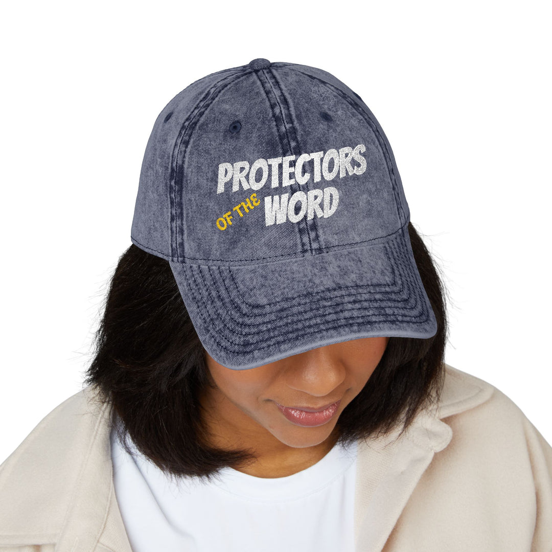 Protectors of the Word Embroidered Vintage Cap