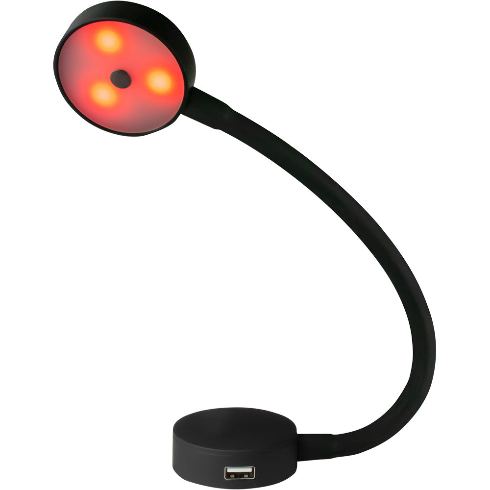 Sea-Dog LED Flex Neck Day/Night Light w/USB Socket - Red  White Light [404939-3]