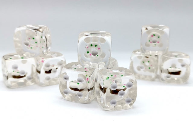 Vanilla Donut Pipped d6 16mm (Custom Dice) *Sold per die