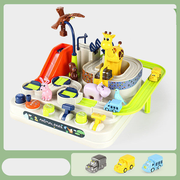 Adventure Parking Lot Car Track – Interactive Rail Toy Set for Kids