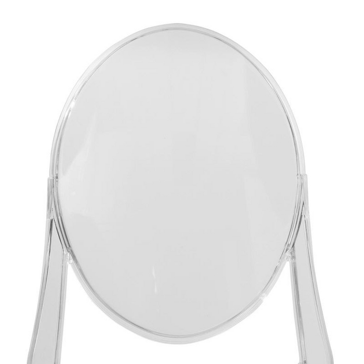 LeisureMod Marion Transparent Acrylic Modern Chair, Set of 4