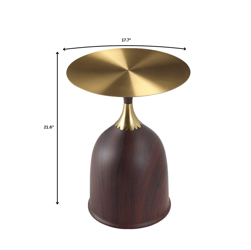 LeisureMod Oslo Collection Modern End Table in Wood Brown Dimensions.