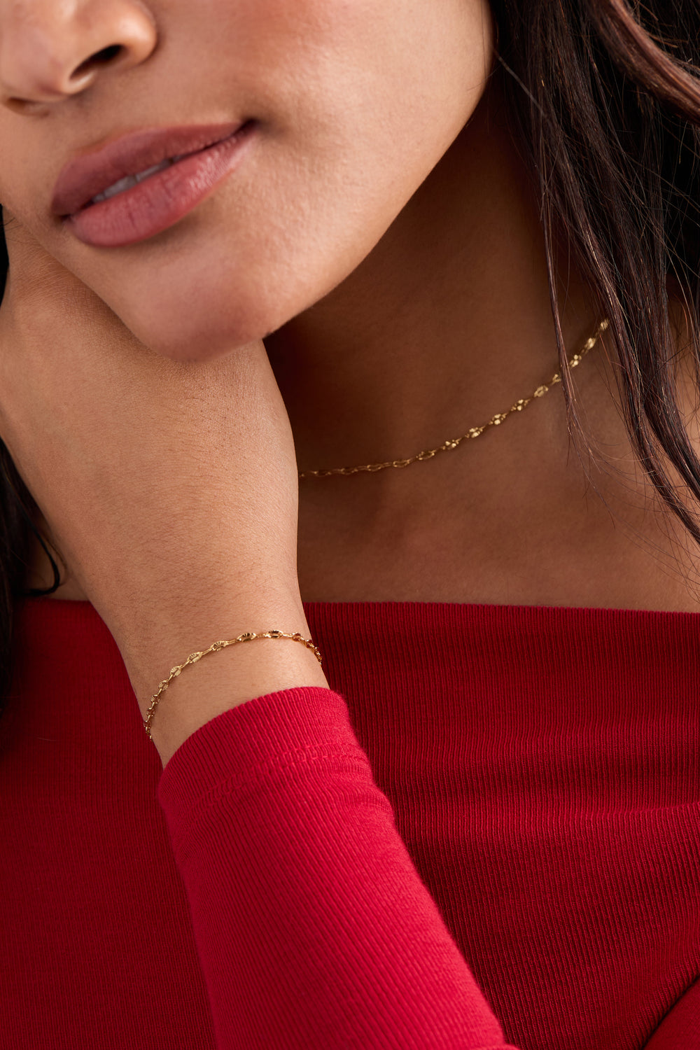 Multi-Faceted Chain Bracelet