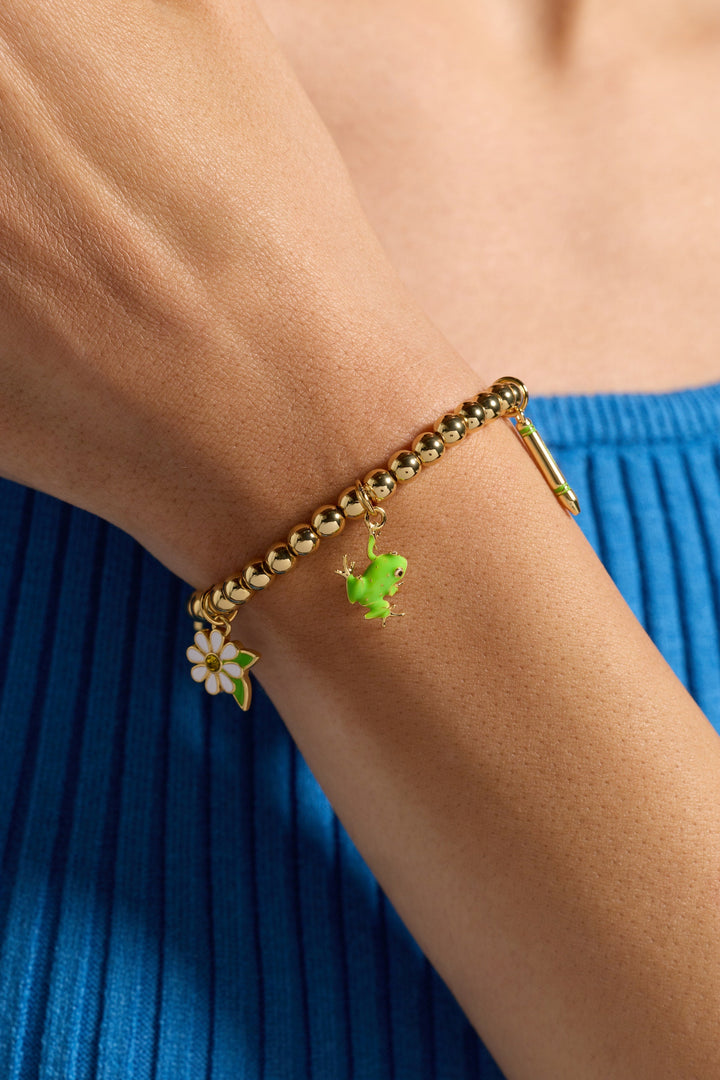 Crayola Forest Green Charm Stretch Bracelet