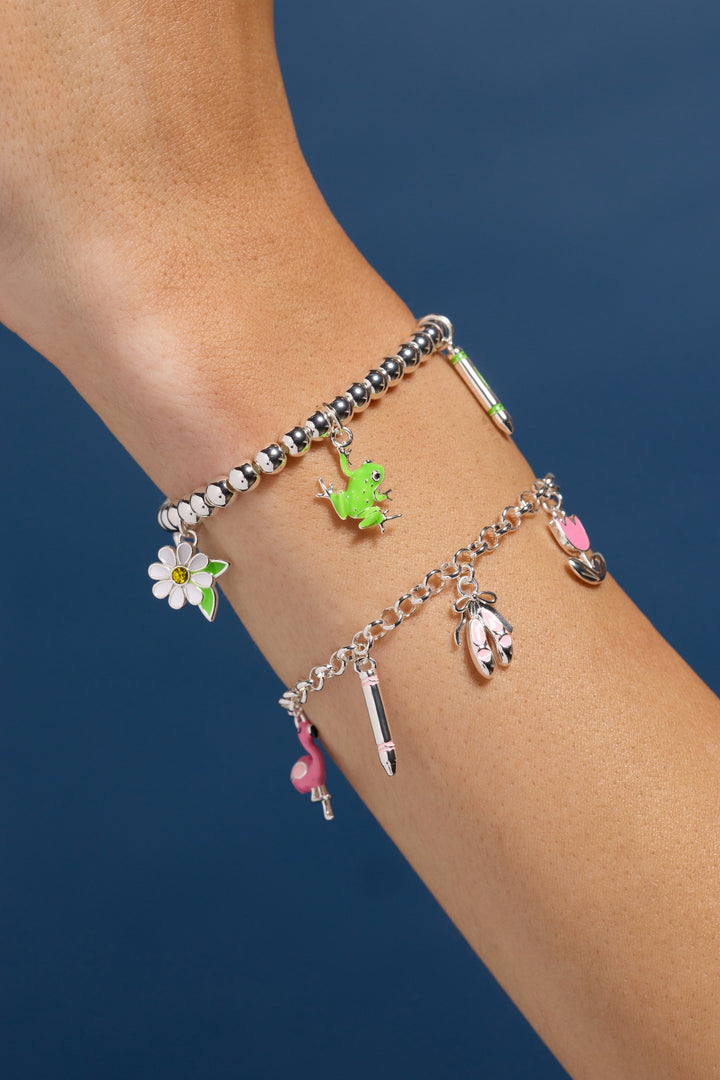 Crayola Forest Green Charm Stretch Bracelet