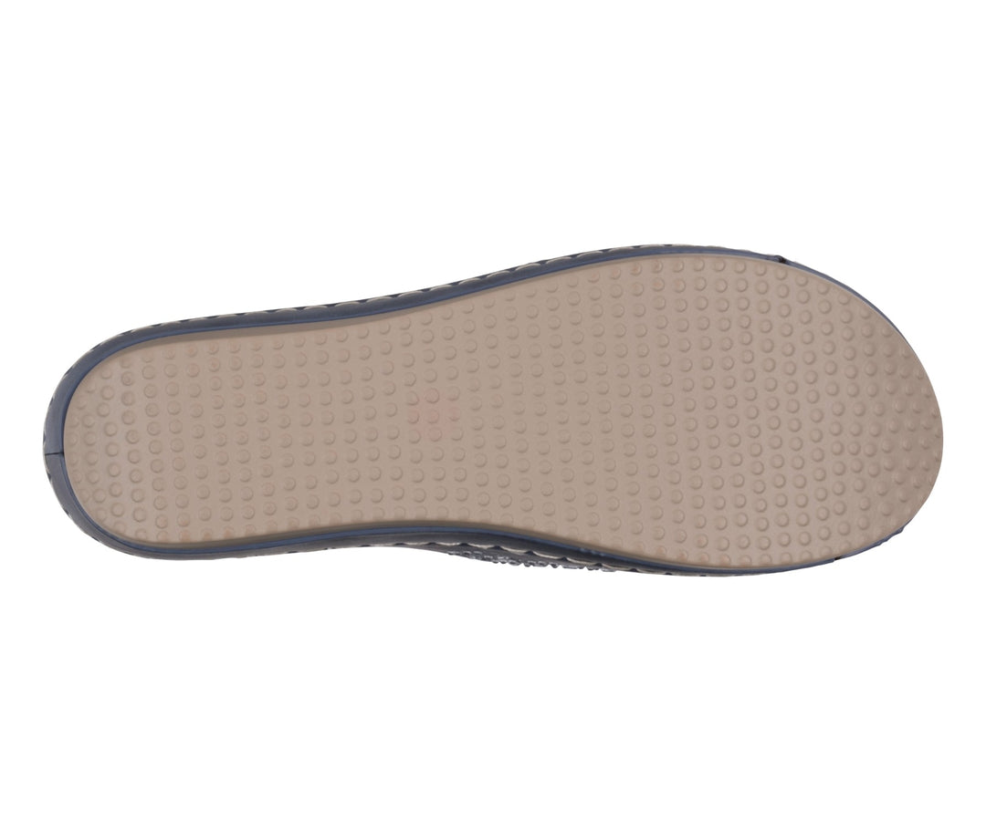Women's Adrina Embellished Velcro Navy Wedge Sandals