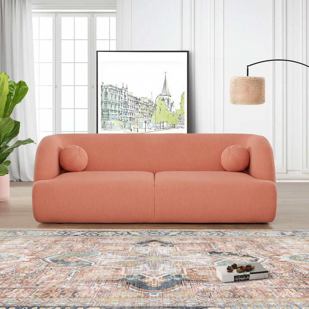 Anna French Boucle Sofa With Background