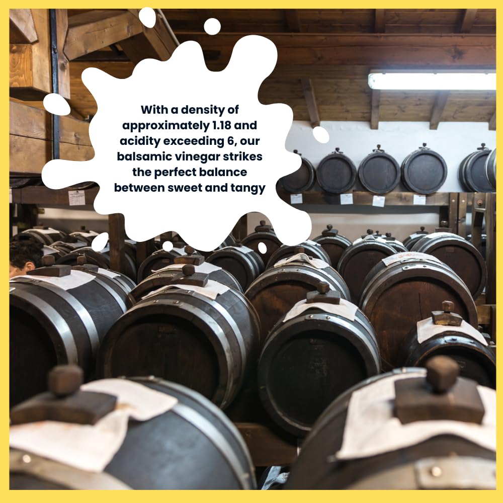 L'Oro Del Sud, "Gold Label" 8 year Aged Balsamic Vinegar of Modena, IGP Certified, 5 liters (169 fluid oz)