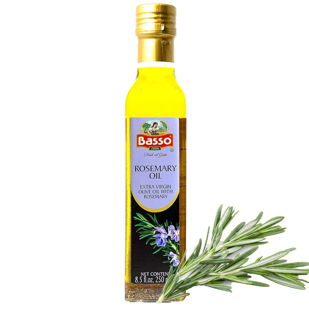 Basso 1904, Rosemary Infused Extra Virgin Olive Oil – 8.5 Fluid oz. (250 ml)
