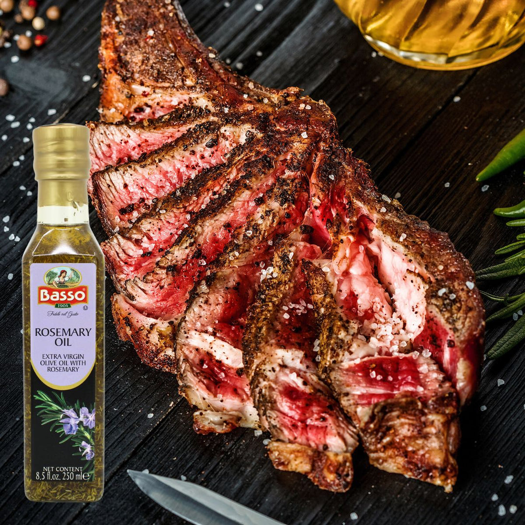 Basso 1904, Rosemary Infused Extra Virgin Olive Oil – 8.5 Fluid oz. (250 ml)