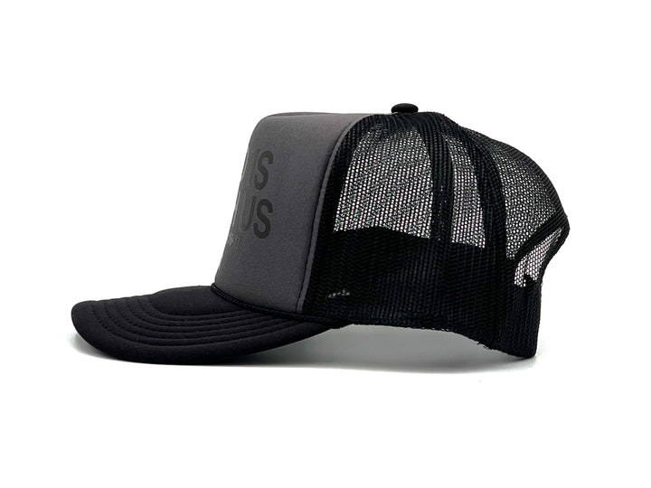 God is With Us Foam Trucker Hat - Charcoal
