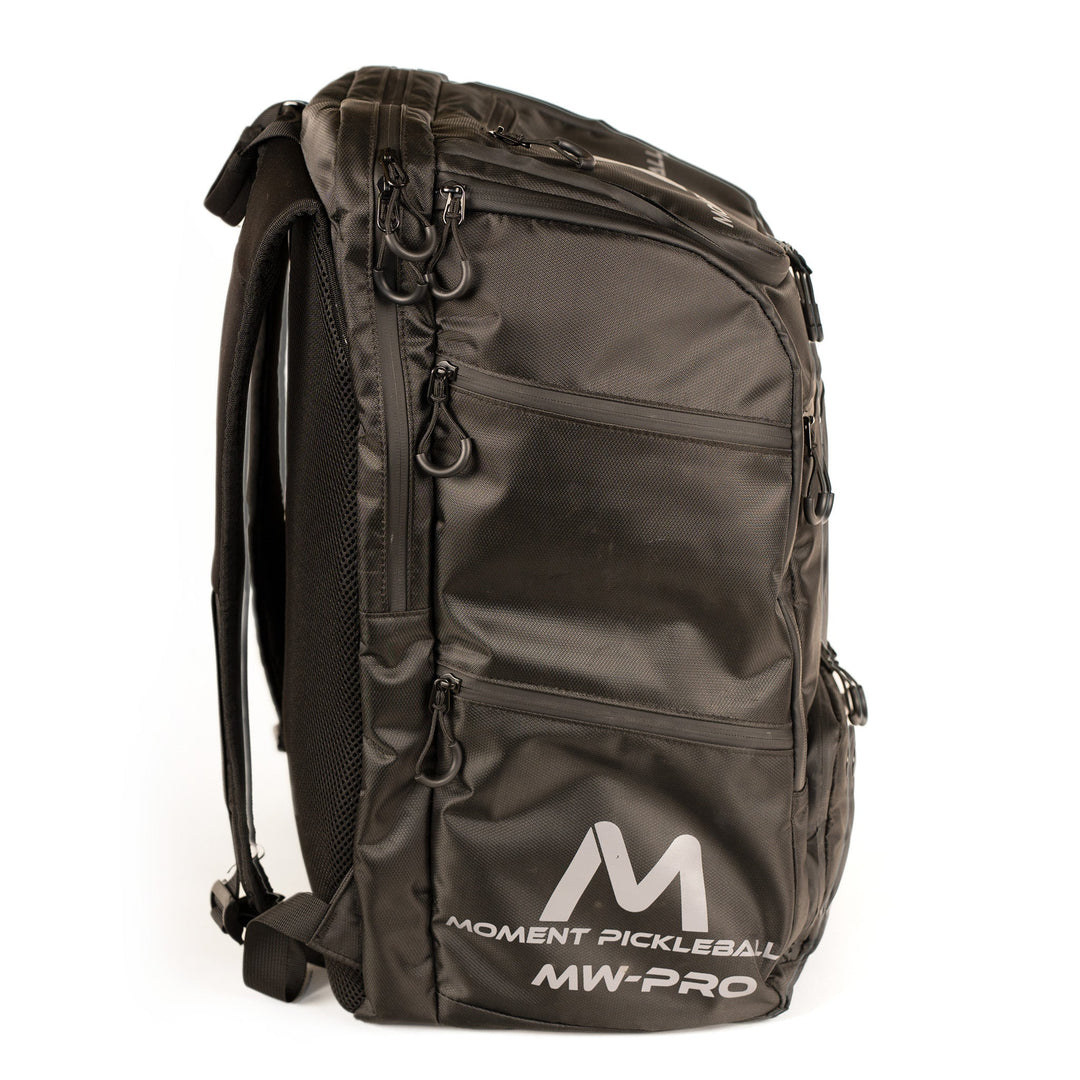 MW-PRO Bag Travel Bag Black and Silver Side View.