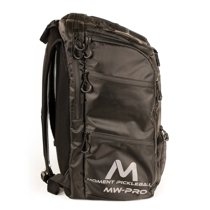 MW-PRO Bag Travel Bag Black and Silver Side View.