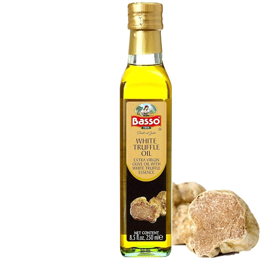 Basso 1904, White Truffle Infused Extra Virgin Olive Oil – 250 ml (8.5 oz.)
