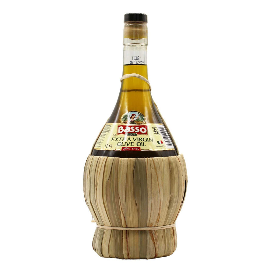 Basso 1904 Unfiltered “First Cold Pressed” Extra Virgin Olive Oil – 1 L (33.8 Fluid oz.)