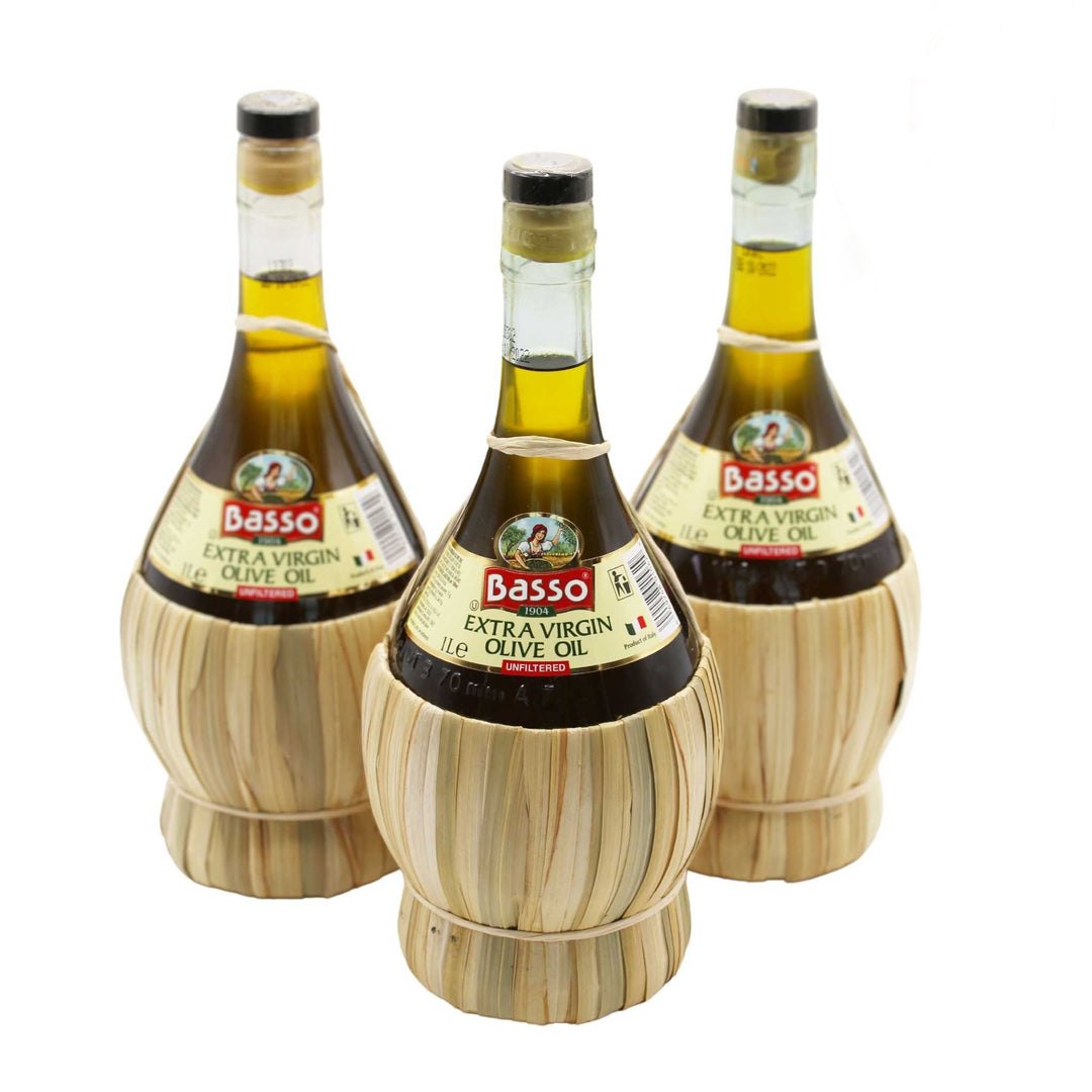 Basso 1904 Unfiltered “First Cold Pressed” Extra Virgin Olive Oil – 1 L (33.8 Fluid oz.)