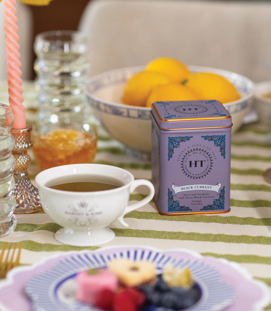 Black Currant Tea HT Tin of 20 Sachets