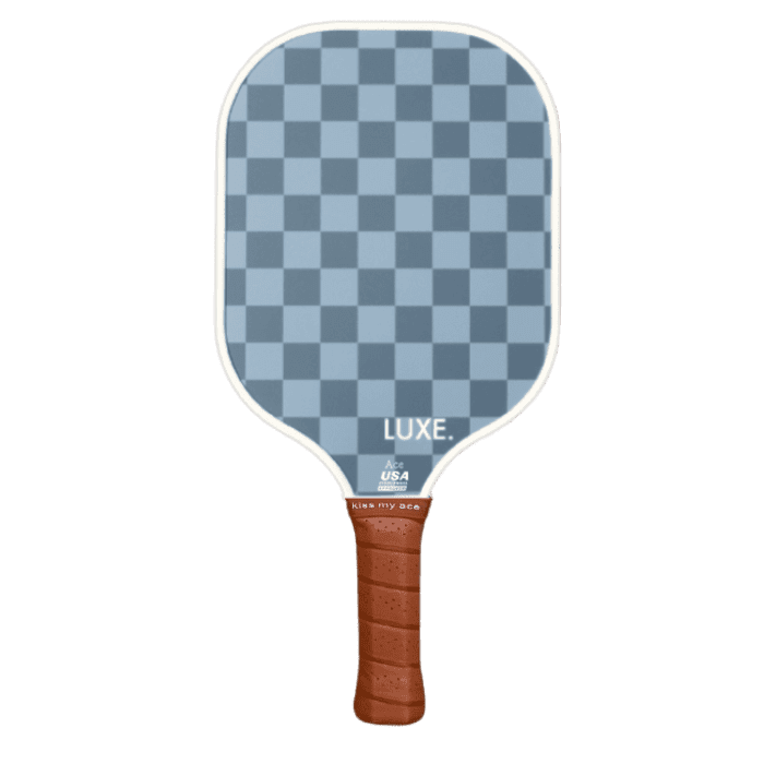 Blue Checker Pickleball Paddle