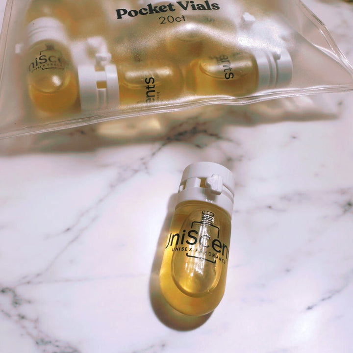 Pocket Vials Pack of 20 Uniscents Fragrance