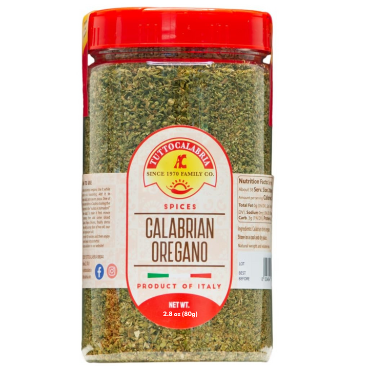 Tutto Calabria Dried Calabrian Oregano Shaker (Large) 2.8 oz. (80g)