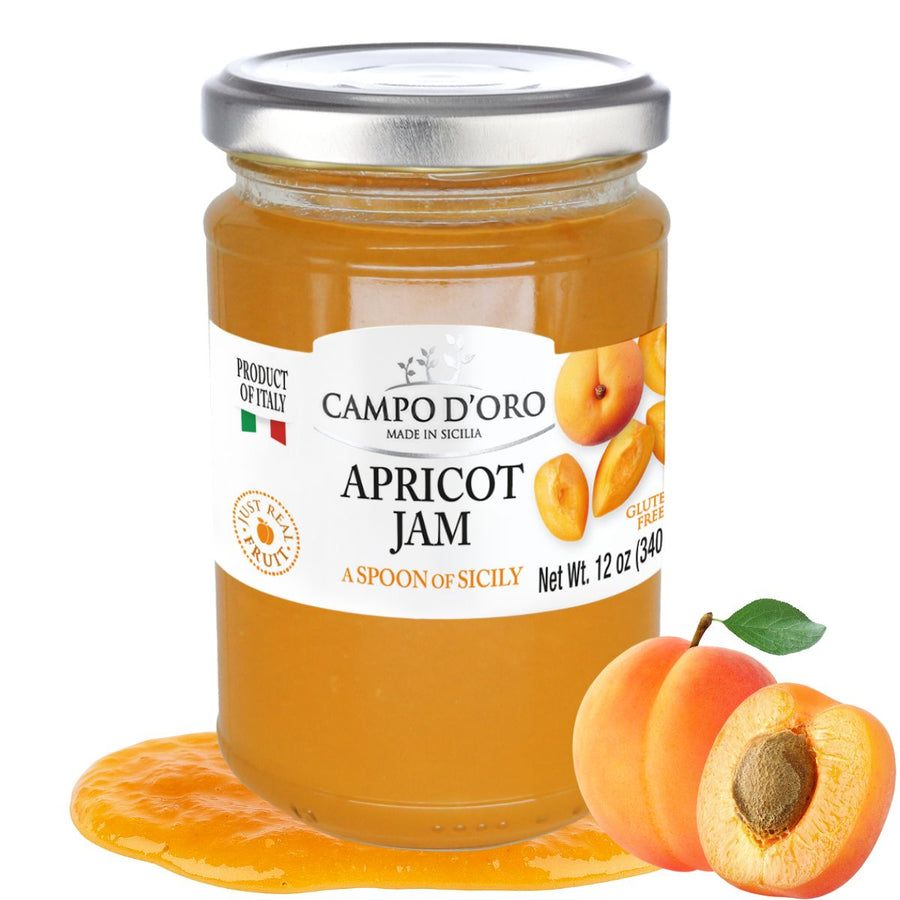Campo D'Oro, Sicilian Apricot Jam, 12 oz. (340g)