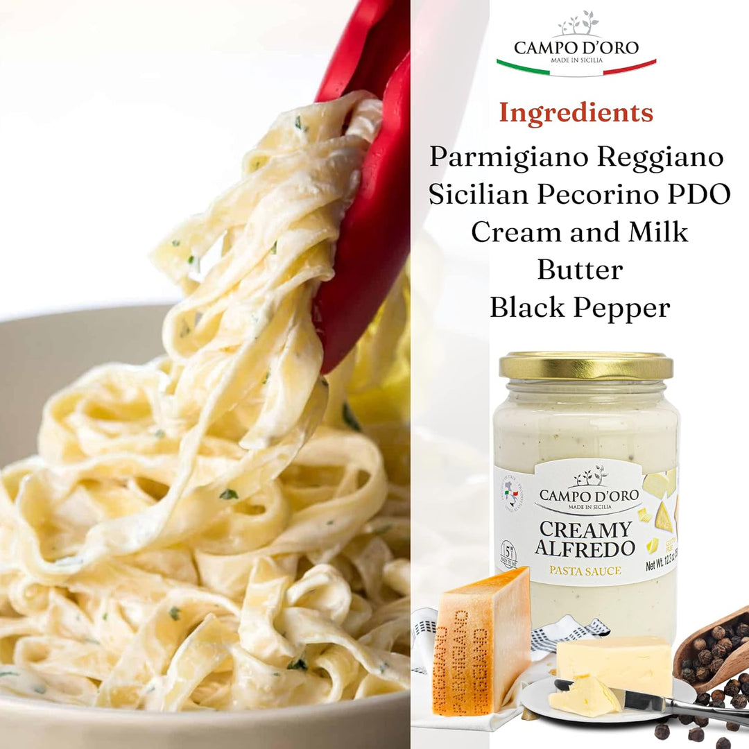 Campo D'Oro, Creamy Alfredo Pasta Sauce, 12.3 oz. (348g)