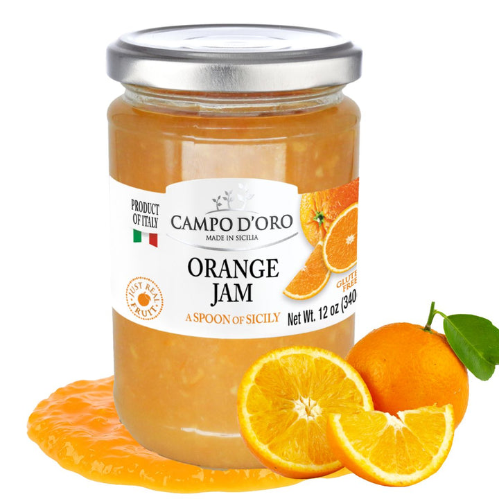 Campo D'Oro, Sicilian Orange Marmalade, 12 oz. (340g)