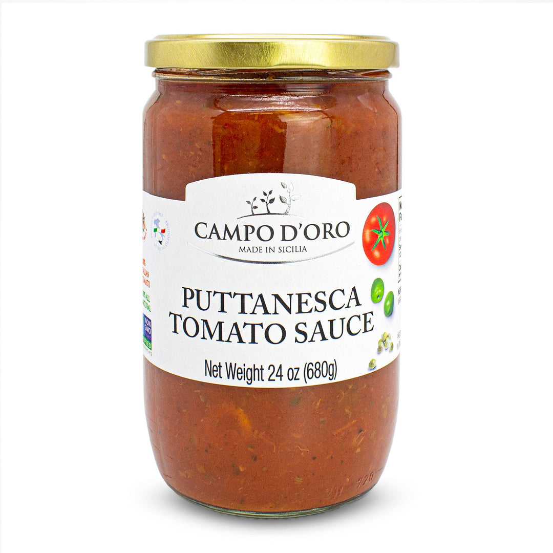 Campo D'Oro, Puttanesca Tomato Sauce, 24 oz.