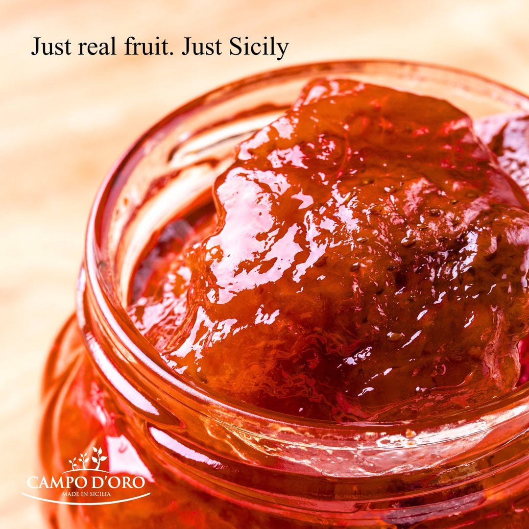Campo D'Oro, Sicilian Strawberry Jam, 12 oz. (340g)