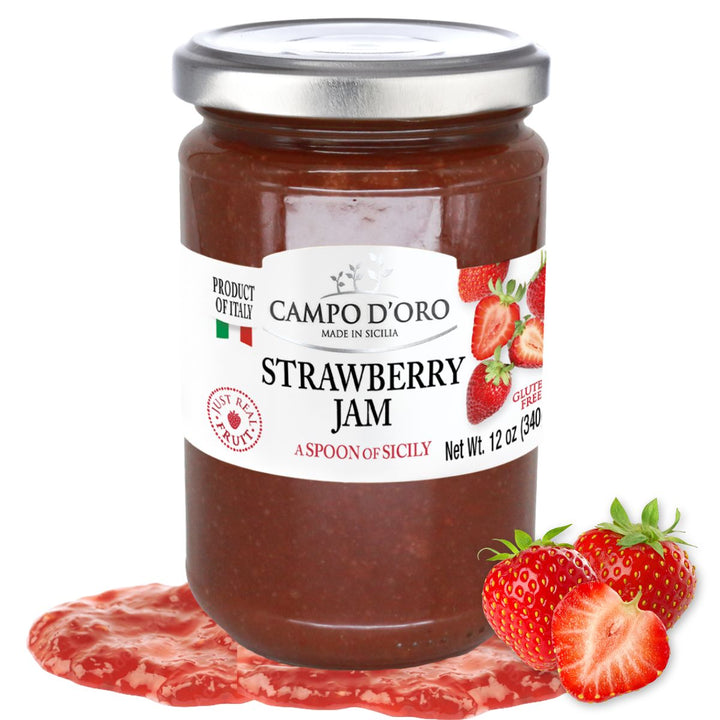 Campo D'Oro, Sicilian Strawberry Jam, 12 oz. (340g)